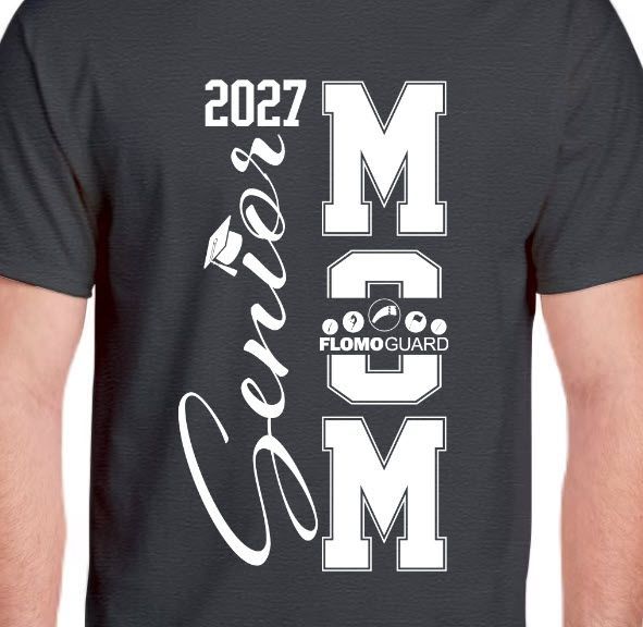 Flomo Guard Senior Mom 2027 Navy T-Shirt (NON-customized)