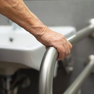Elder Holding on the Rail Elder Holding on the Rail
