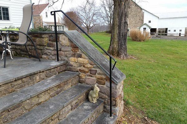 Newly Installed Iron Railings