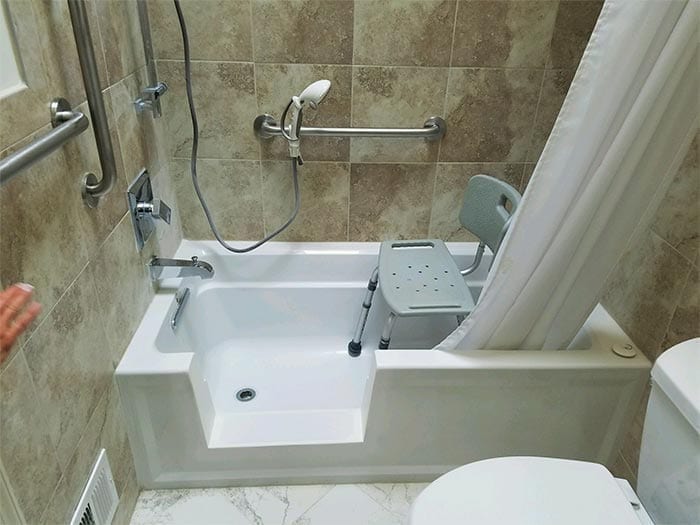 Modified Bath Tub for Elders