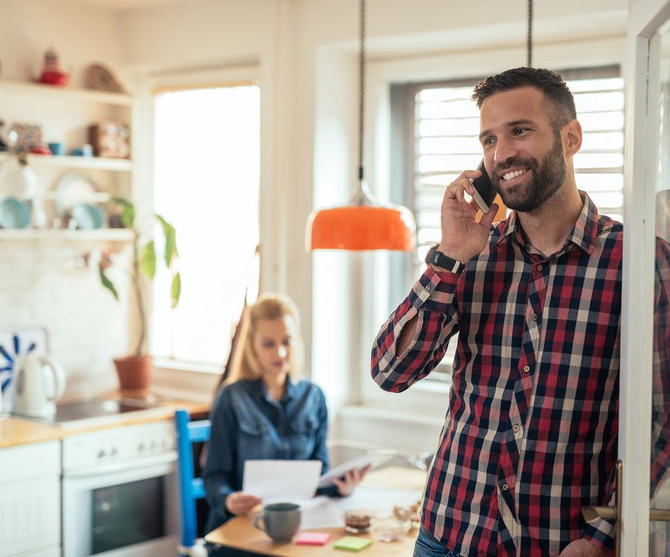 Man Calling on His Phone