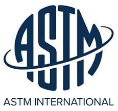 Blue ASTM International logo with text inside a circle and a circling arc.