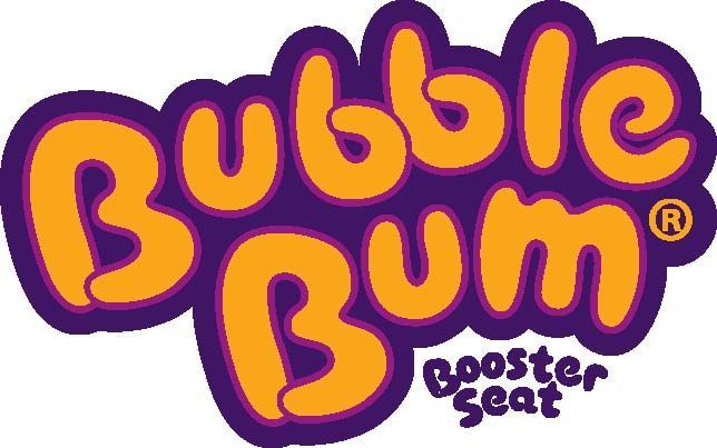 Bubble Bum logo: Orange text