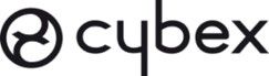 Cybex logo: a black stylized swirl within a circle followed by the word "cybex".