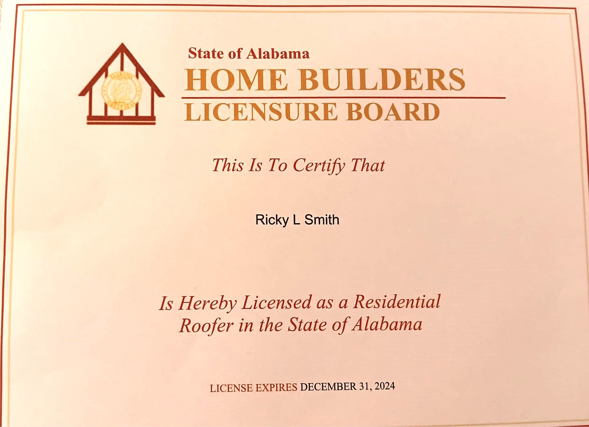 Residential Roofing LaGrange, GA Ricky Smith Roofing Inc