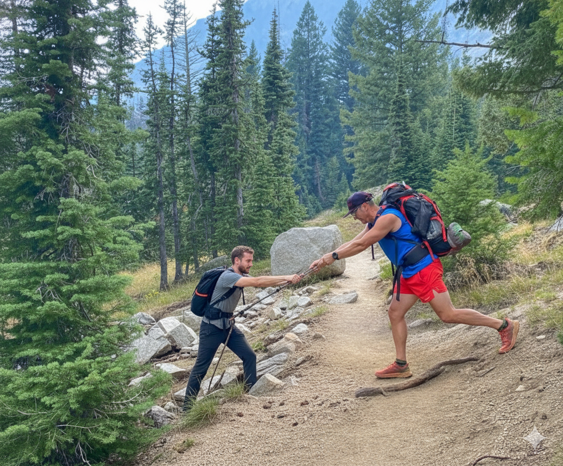Leader reflecting in nature about growth, humility, and human connection 