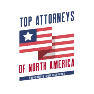 A logo for top attorneys of north america