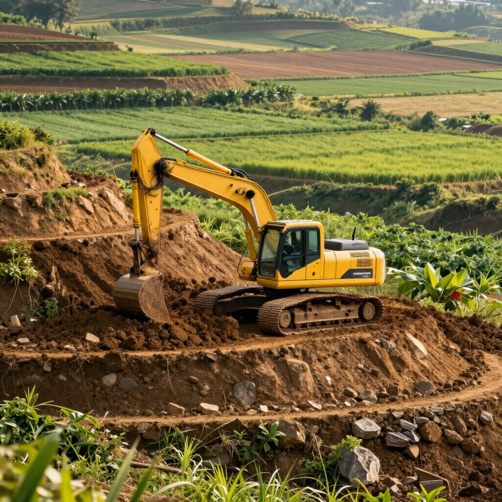 Commercial Excavation St. Joseph MO by D&G Construction LLC excavator
