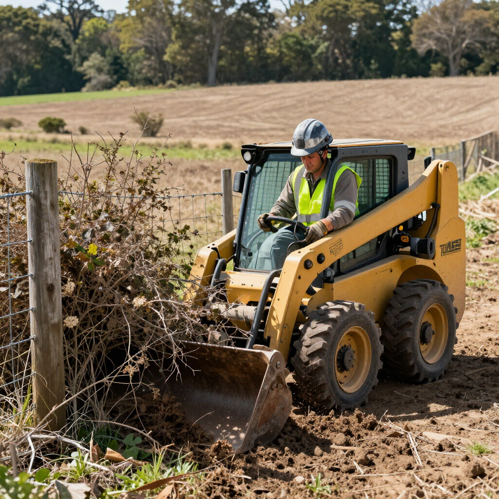 Brush Cutting Services Atchison, KS by D&G Construction LLC skid steer