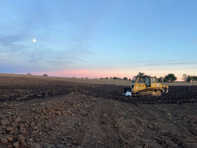 Terrace Construction St. Joseph MO by D&G Construction LLC bulldozer work