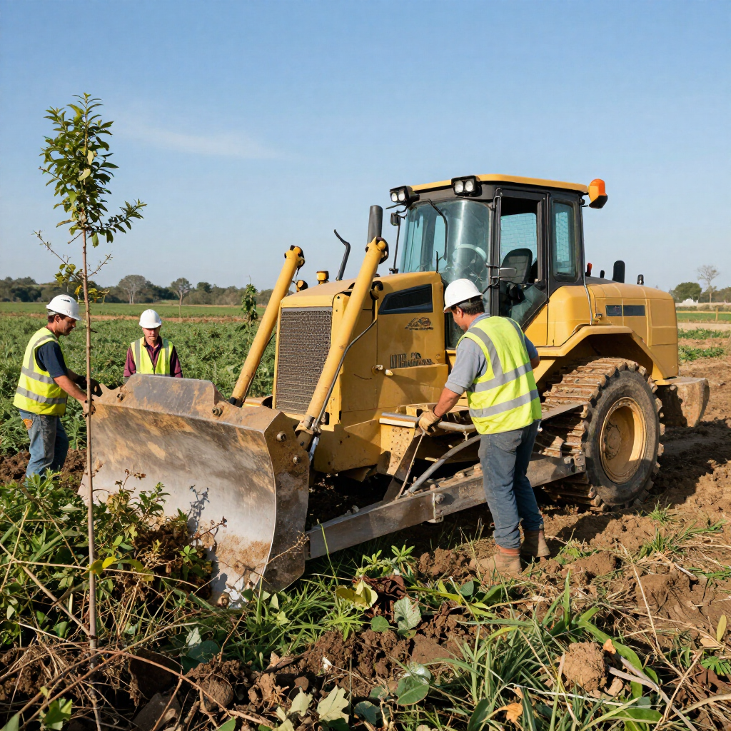 Land Clearing Services Atchison, Kansas by D&G Construction LLC dozer at work