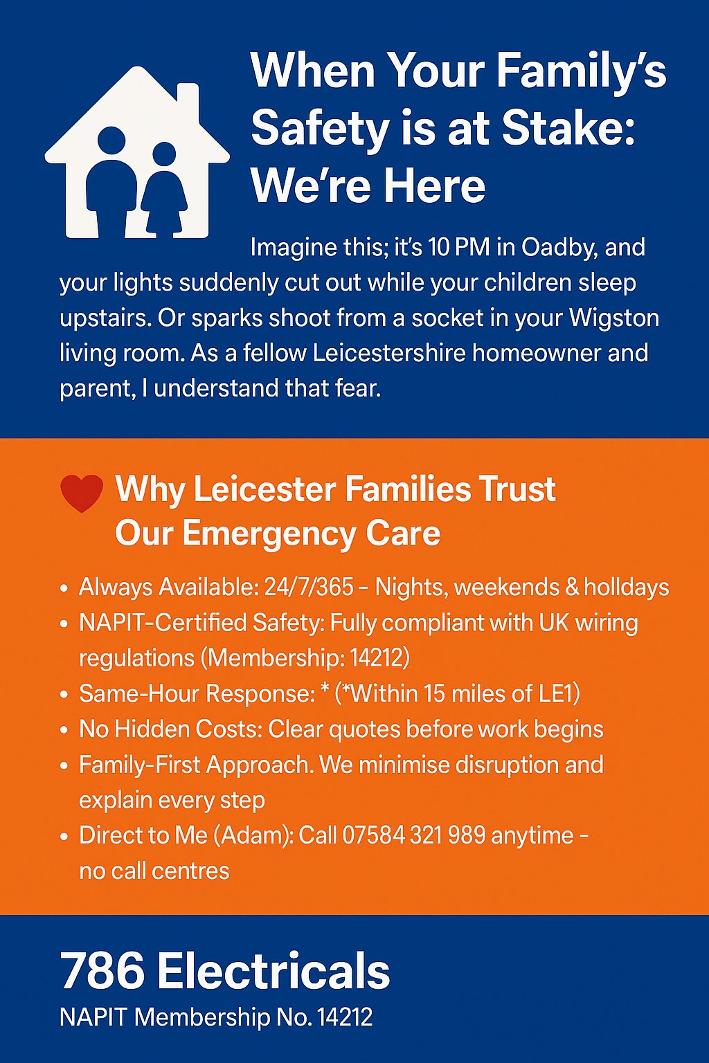 786 Electricals Ltd Emergency Call Out 