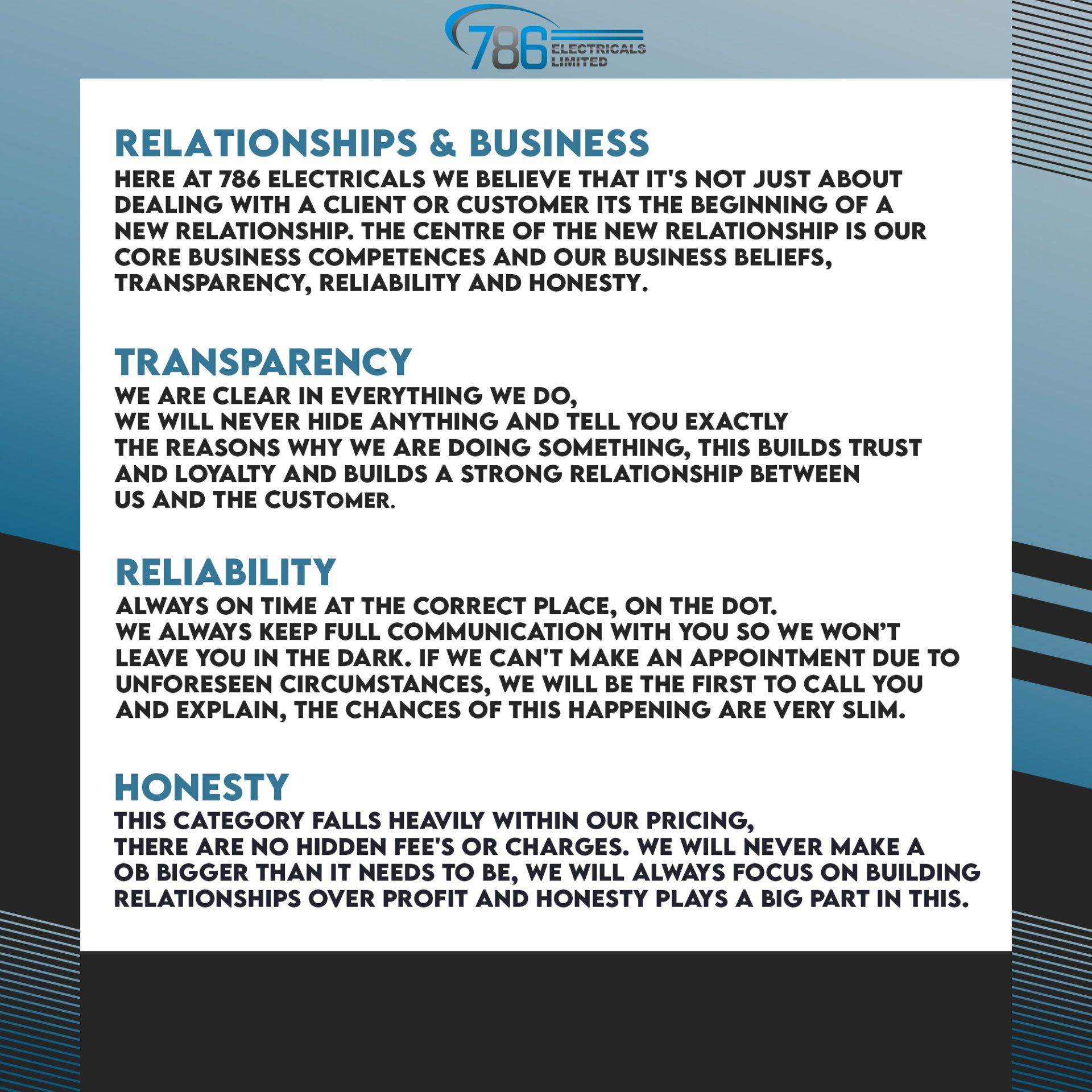 relationships and transparency