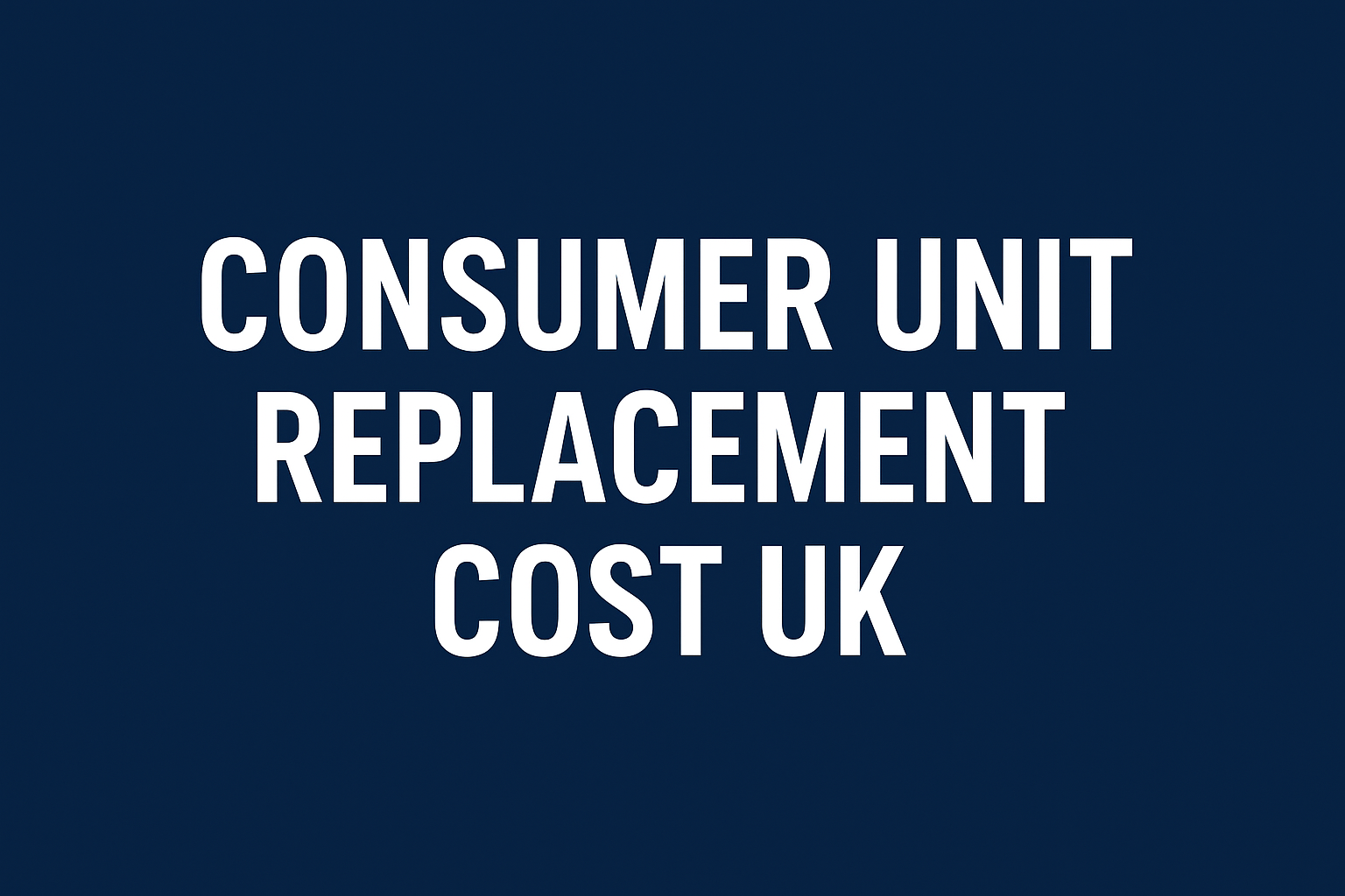 Consumer unit cost 