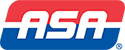 ASA logo in red, white, and blue with stylized stripes