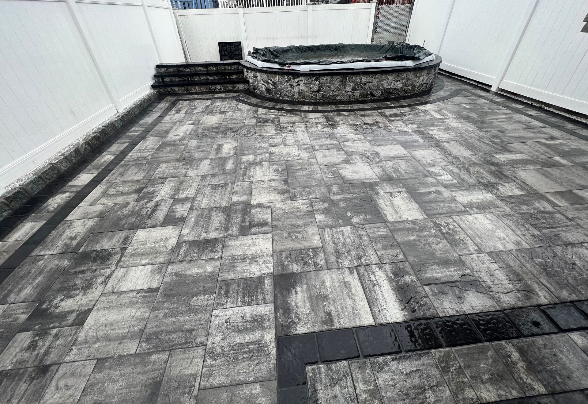 Patio Featuring Stone Flooring — Staten Island, NY — J. Molfino Masonry