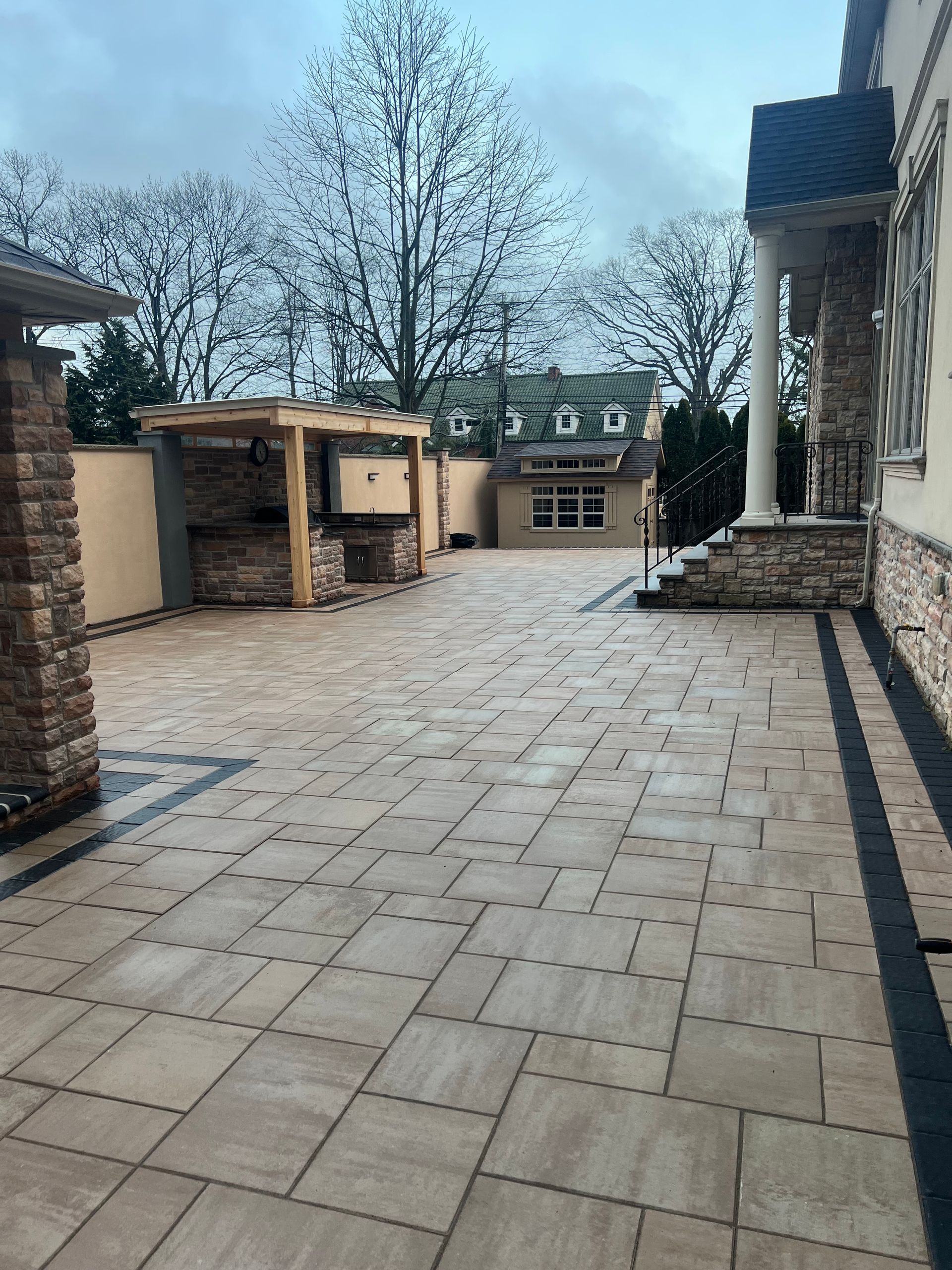 Elegant Brick Pathway — Staten Island, NY — J. Molfino Masonry