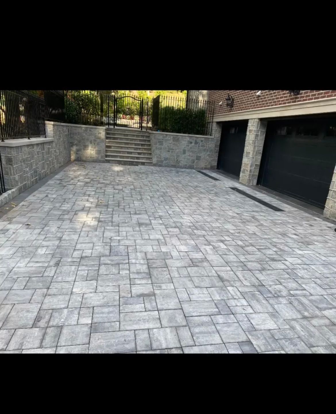 Brick Paver Driveway — Staten Island, NY — J. Molfino Masonry
