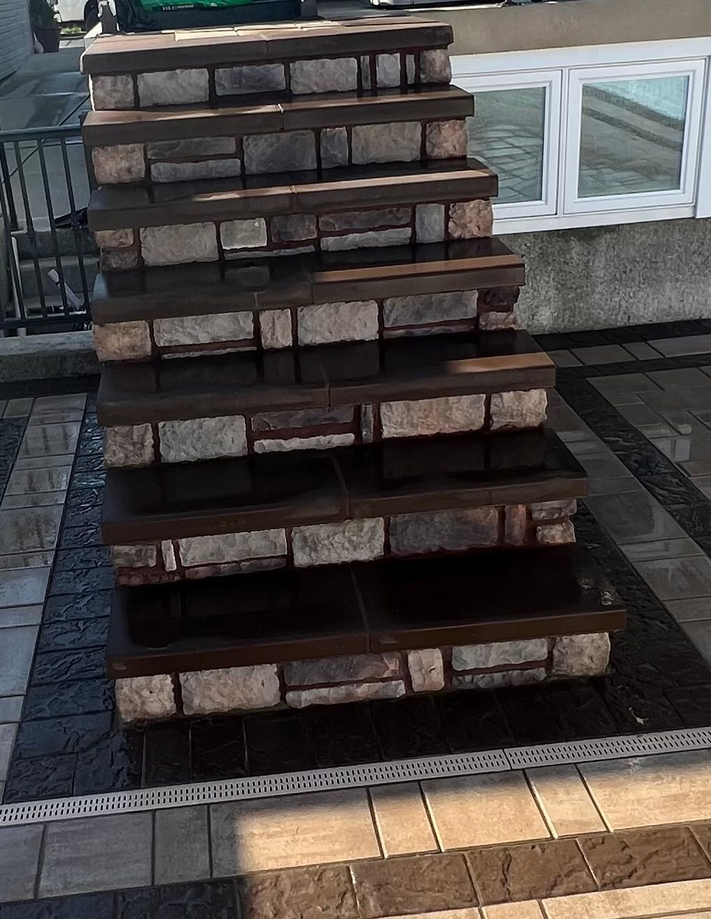 Stone Staircase — Staten Island, NY — J. Molfino Masonry