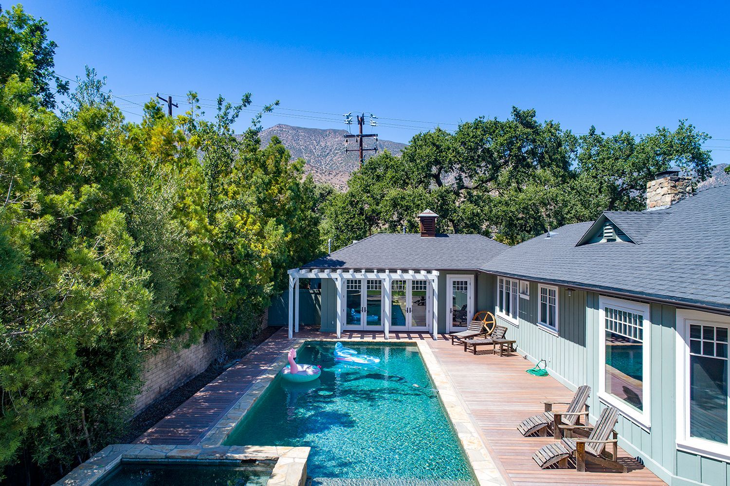 image of pool in a backyard