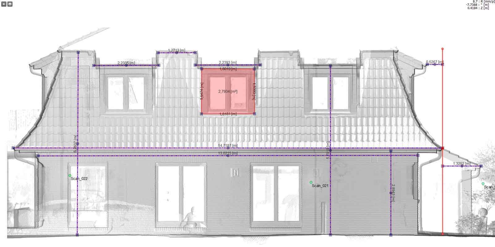 THYEN Digitale Aufmaße | 3D-Gebäudescan von einem Wohnhaus