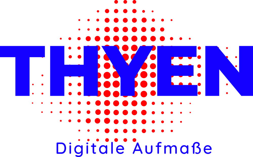 THYEN Digitale Aufmaße | Logo THYEN rot blau