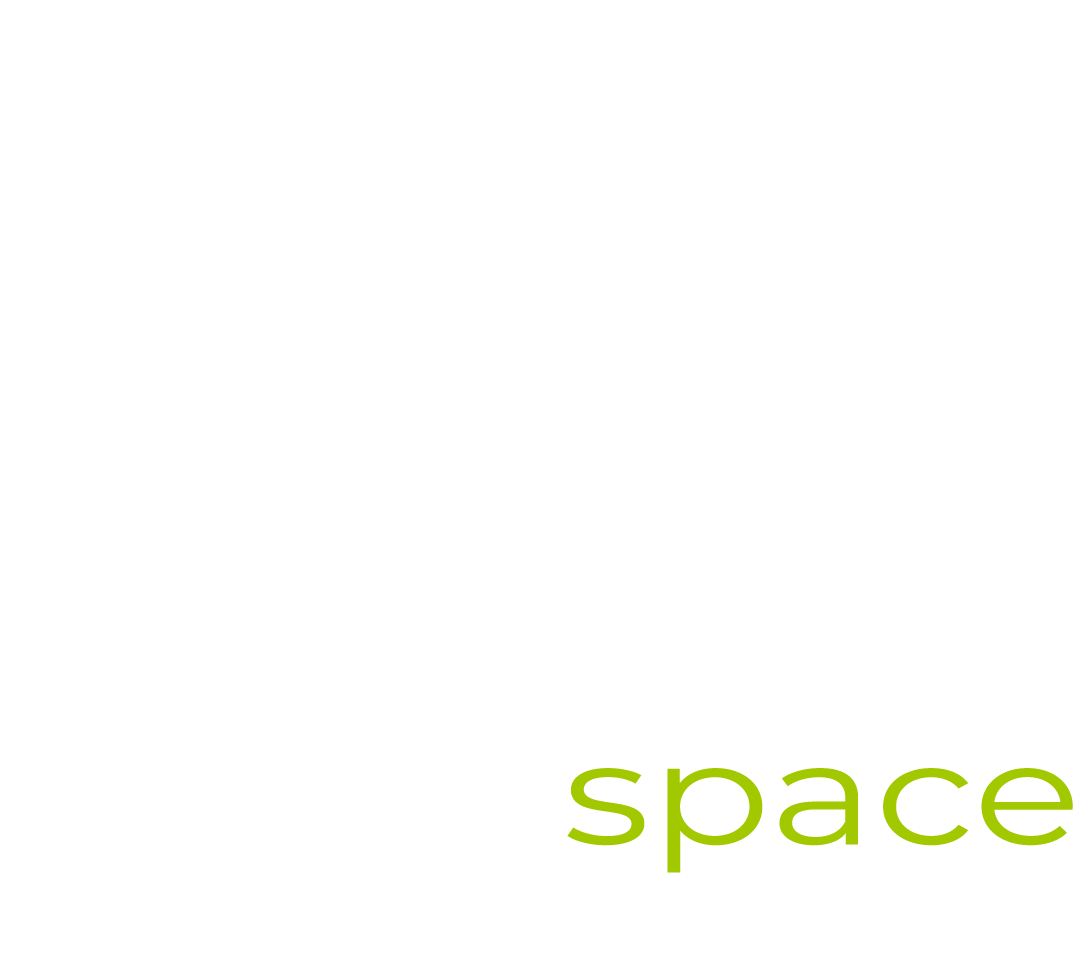 Betterspace Landscapes LLC Green word “space” on a white background, positioned near the bottom right.