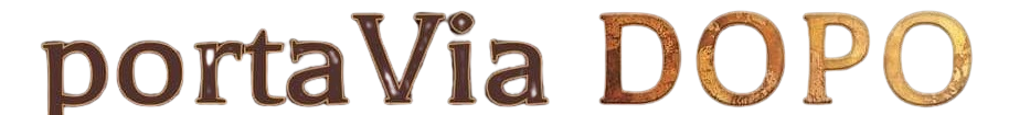 A blurry picture of the word portavia dopo