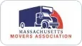 Massachusetts Movers Association logo with a red and blue stylized truck and text