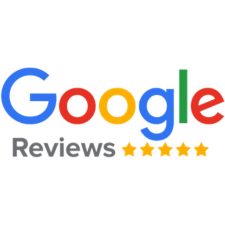 Google Reviews logo with five yellow stars beneath the word “Reviews”