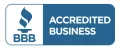 BBB Accredited Business logo on blue-and-white background