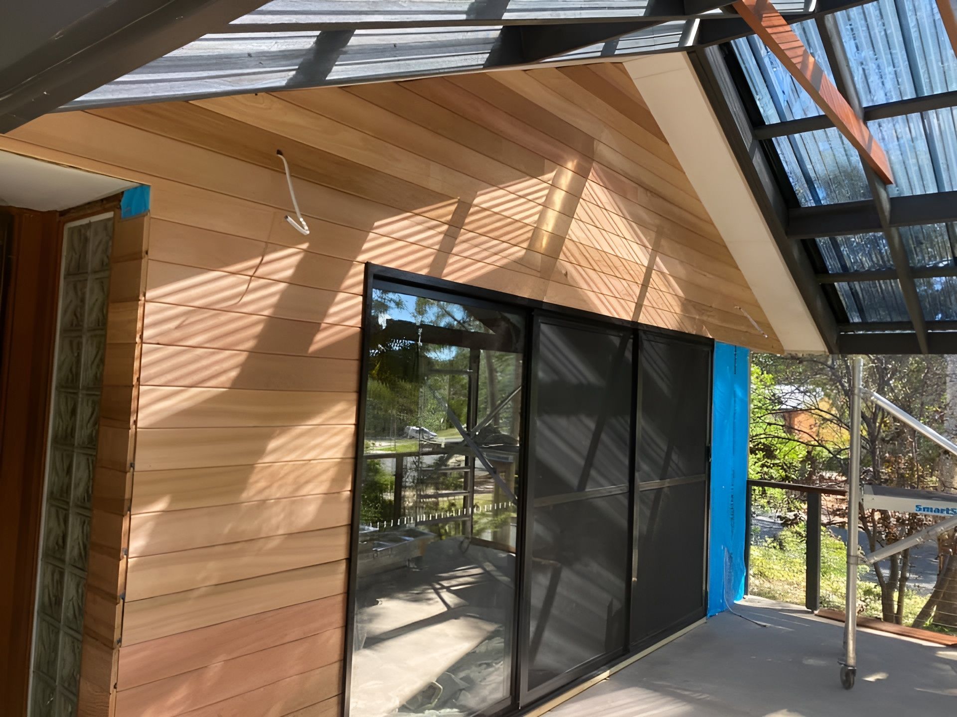 A Kitchen With A Counter And A Stovetop — P & M Maintenance Building Services in Yass River, NSW