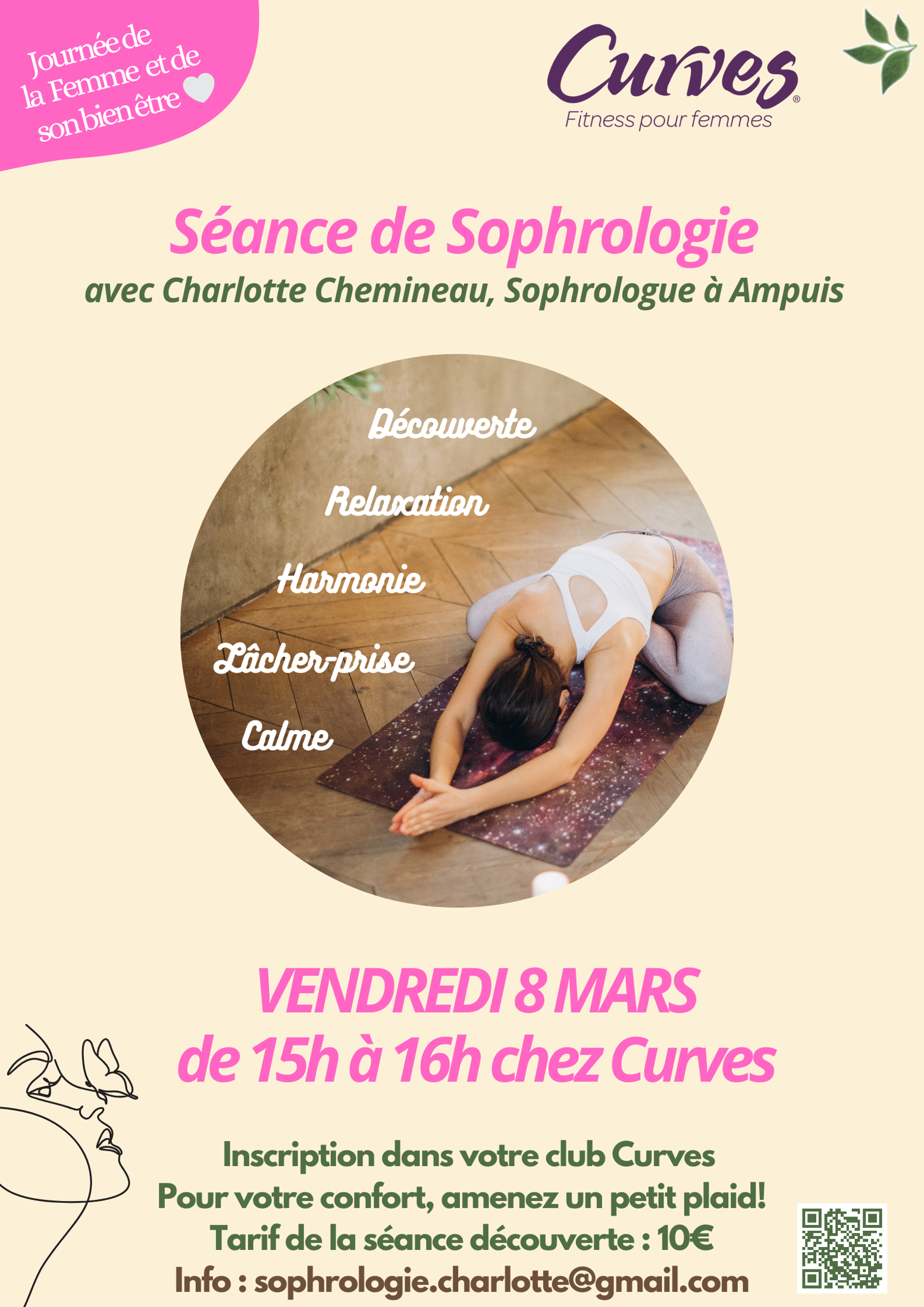 Evènement Sophrologie chez Curves