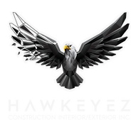 A low poly eagle is flying in the air with its wings spread.