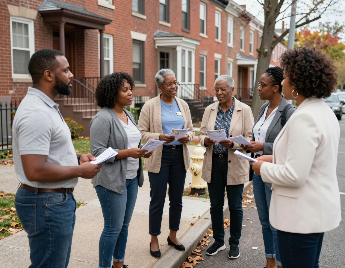 Outdoor evangelism on Dorchester street