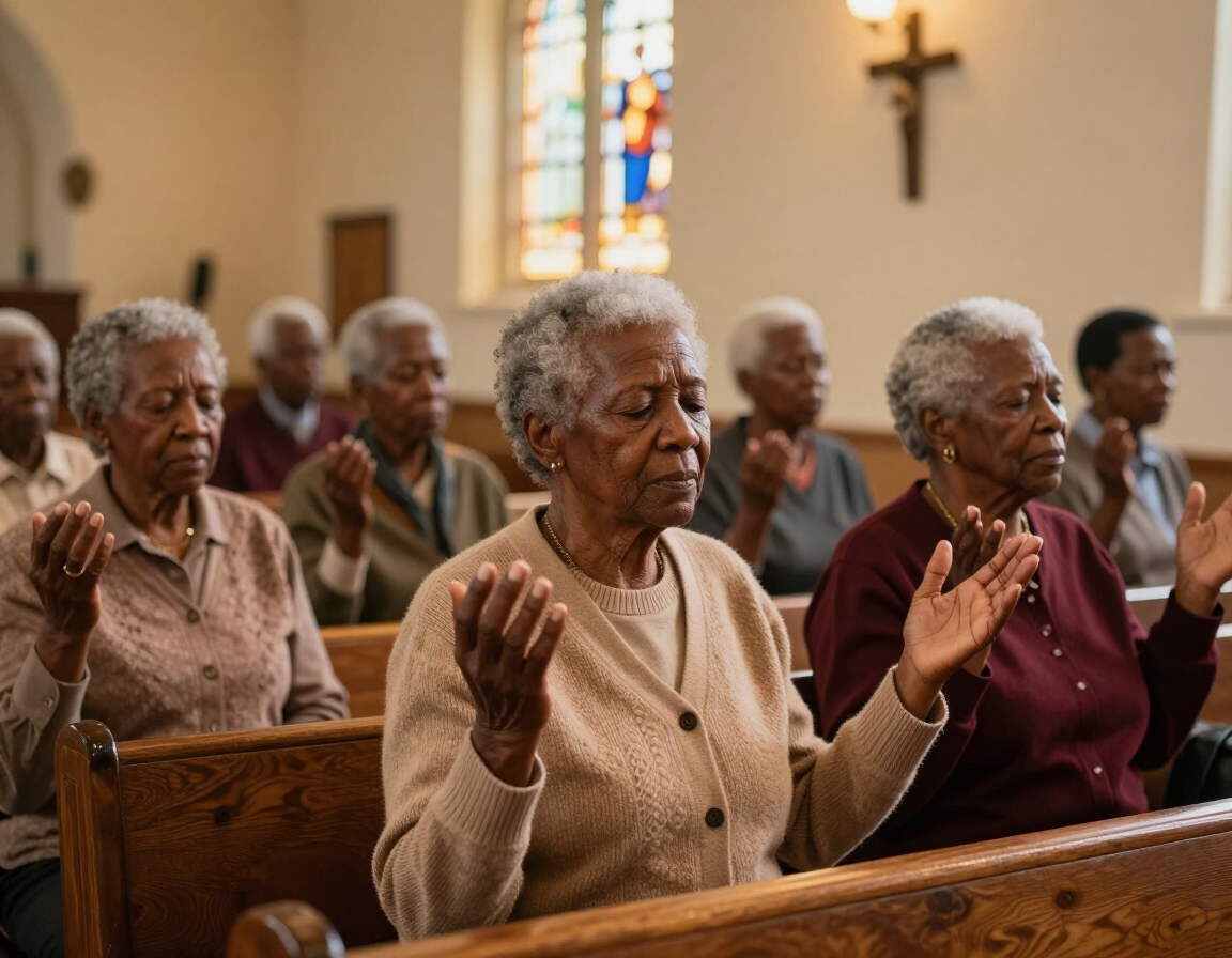 Senior saints mid-week prayer meeting