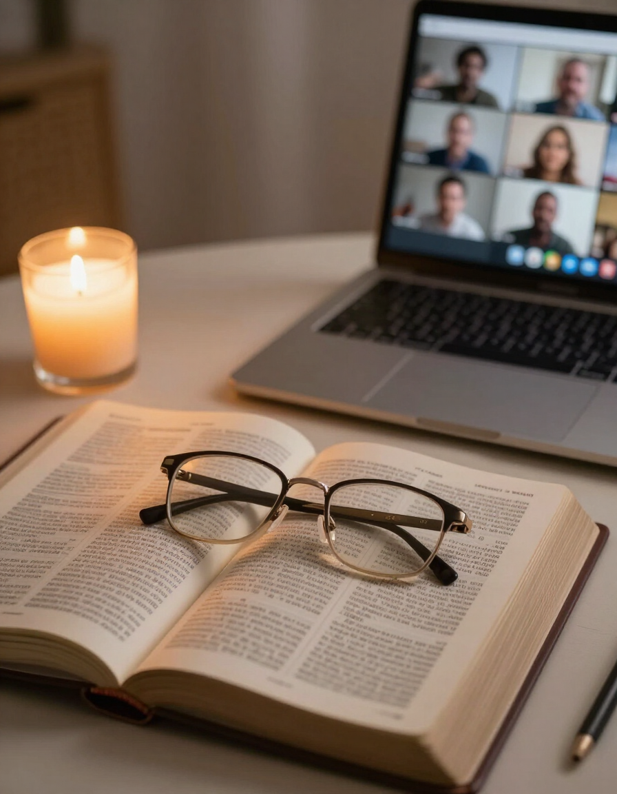 Open Bible with Zoom Bible Study