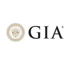 GIA logo: a gold-colored seal next to the black letters