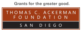 Logo for Thomas C. Ackerman Foundation, San Diego, with text