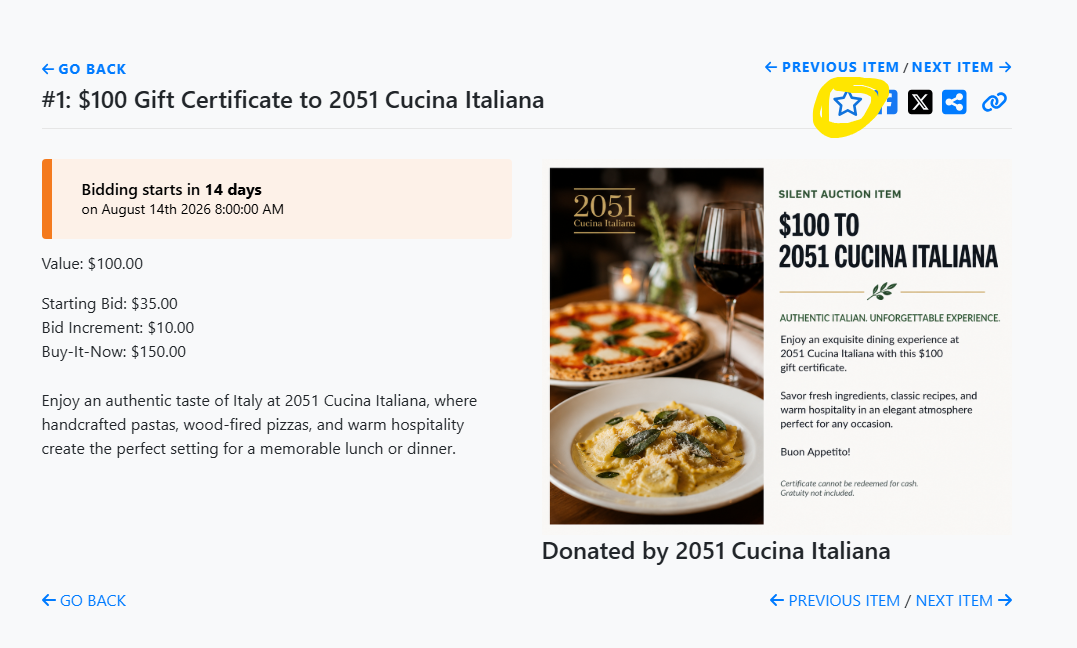 Promo graphic for a $1500 gift certificate to 20i1 Cuisine Filipino, with plated food and text details