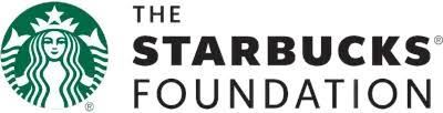 Starbucks Foundation logo. Green circular graphic with Starbucks mermaid,