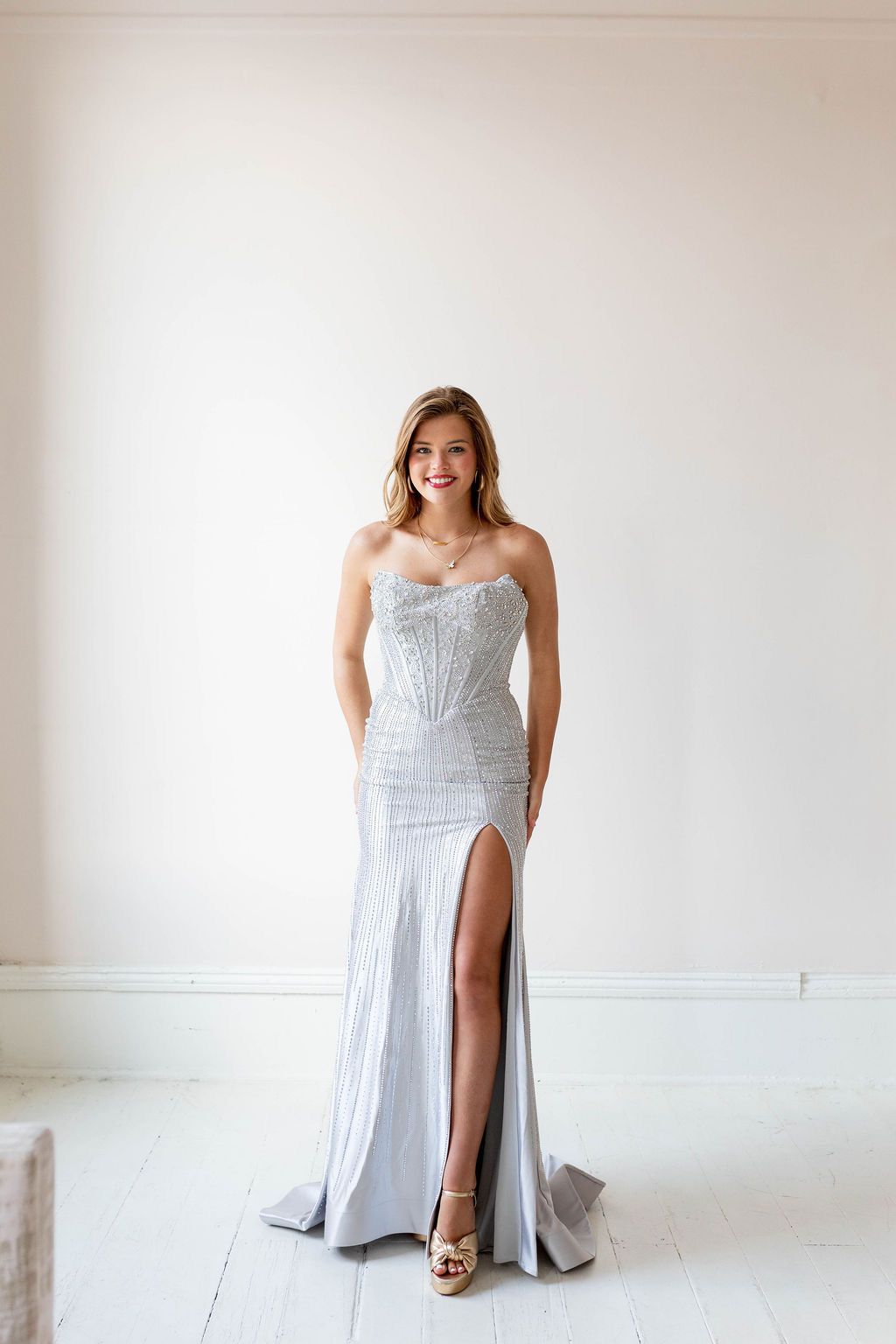 Silver Homecoming Court gown at An Affair to Remember in LaGrange Georgia