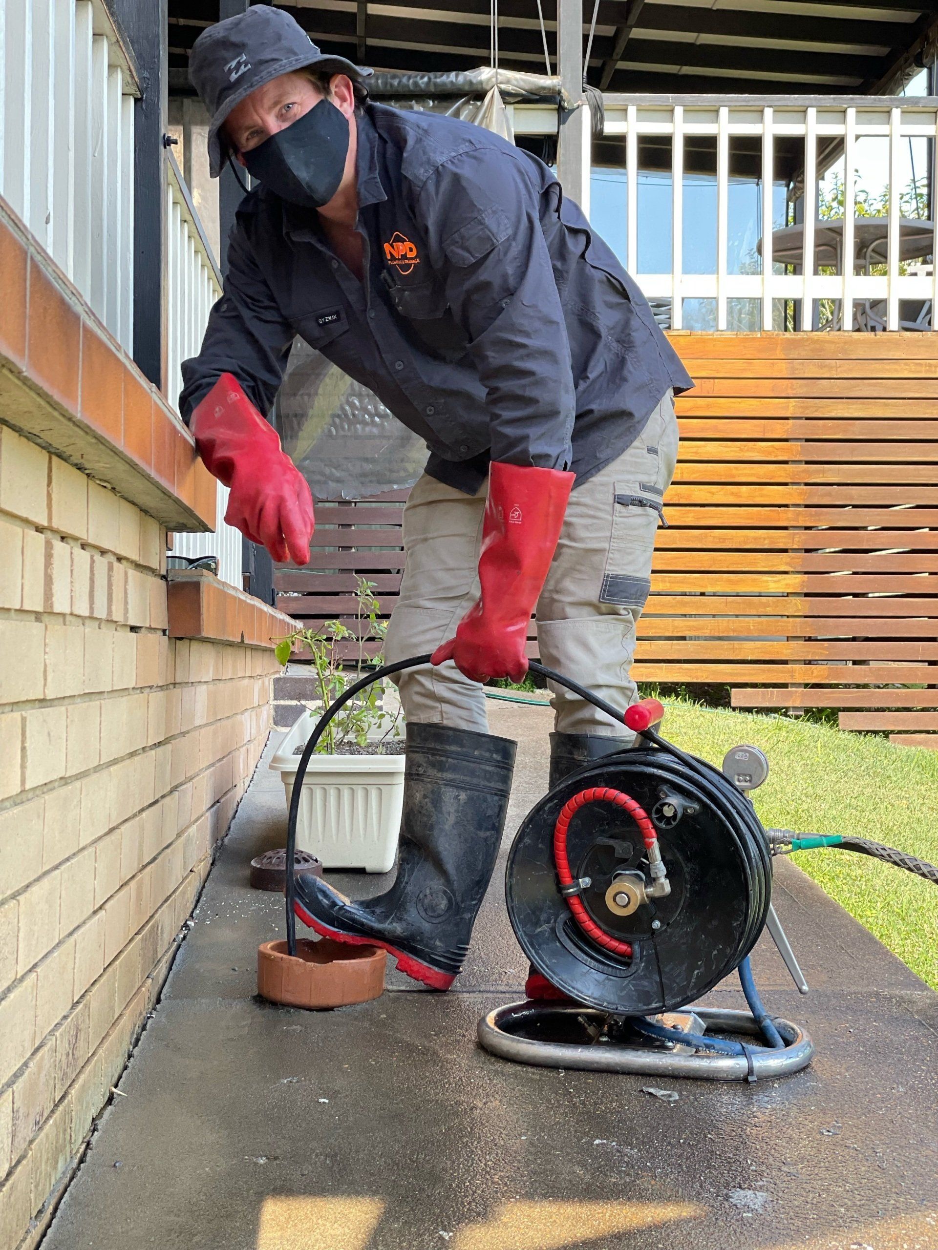 Plumber Working — Raymond Terrace, NSW — NPD Plumbing & Drainage Pty Ltd