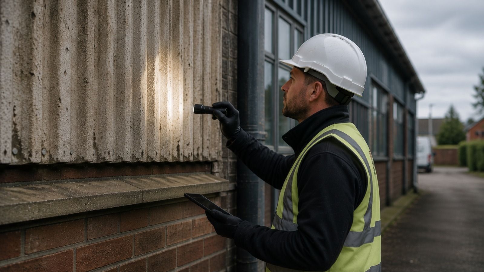 Asbestos surveyor inspecting a property in Bristol and the South West