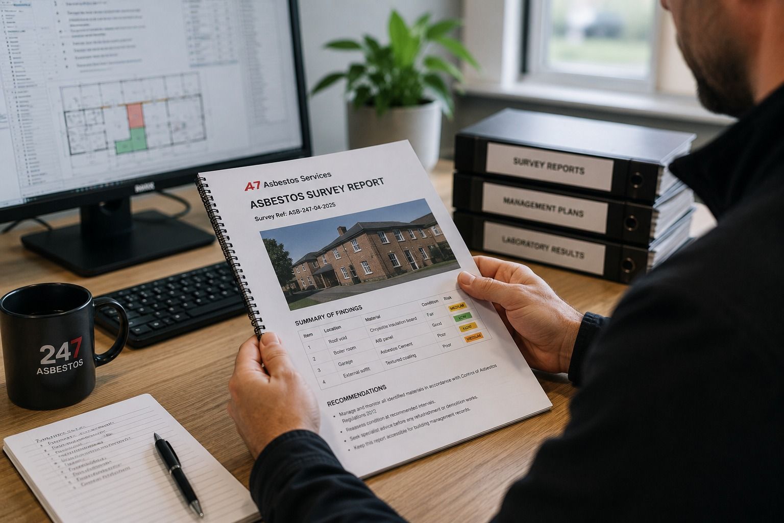 Landlord Asbestos Report and Management Plan Asbestos survey report for rental property with findings and recommendations