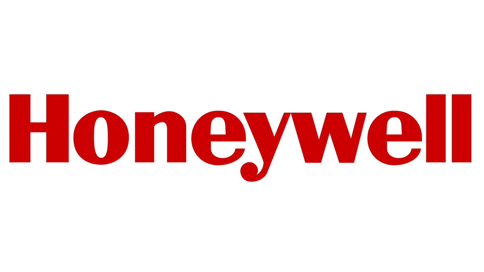 Red Honeywell logo on a white background