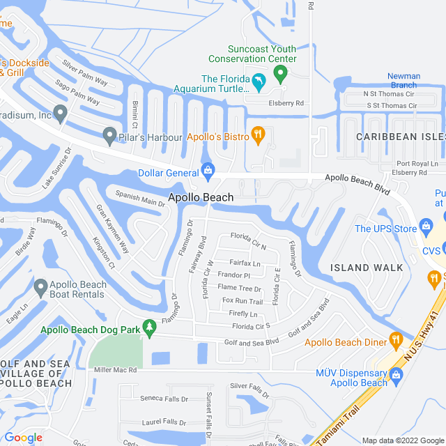 Map of business location