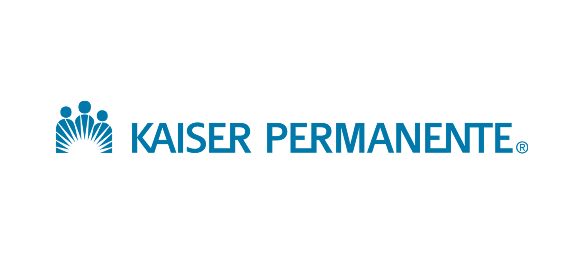 Kaiser Permanente logo in blue with stylized people icon