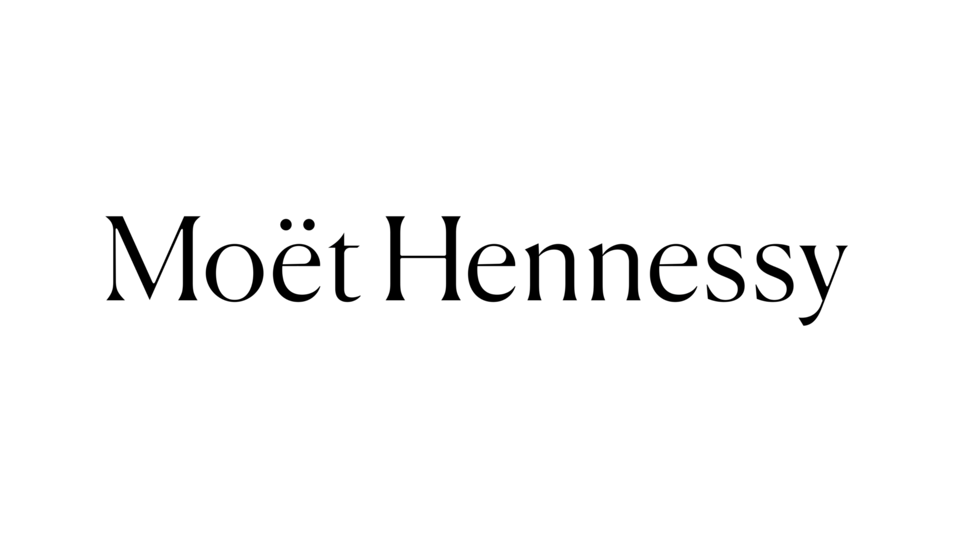 Moët Hennessy logo in black serif text on a white background