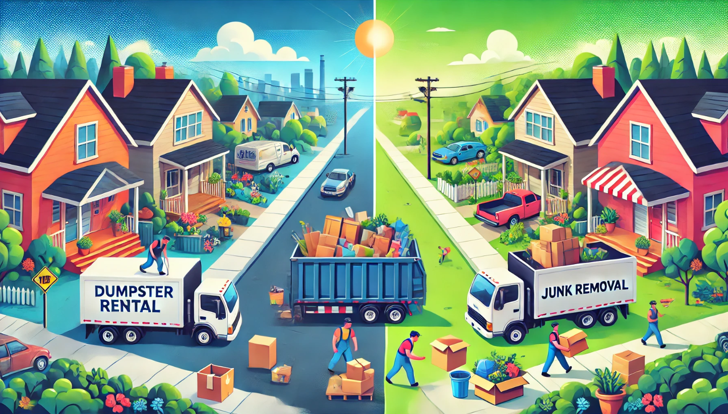Dumpster Rental vs Junk Removal header image